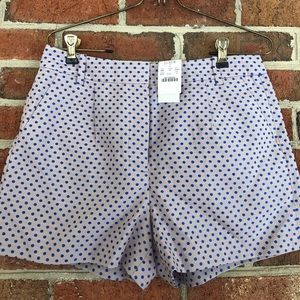 Jcrew Factory polkadot 5inch shorts